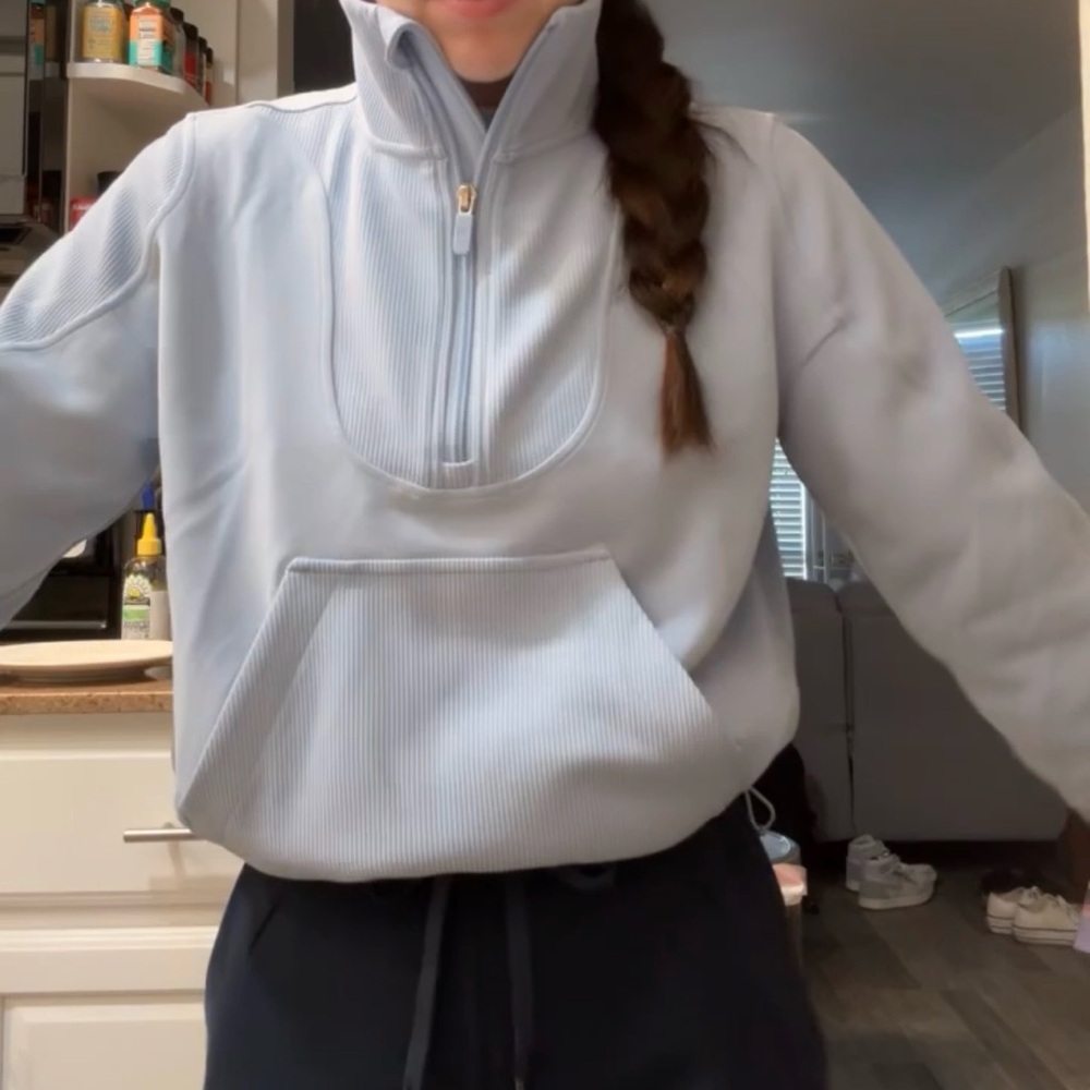 Lululemon Brushed Softstreme Ribbed Half Zip Jacket - Picture 2 of 2